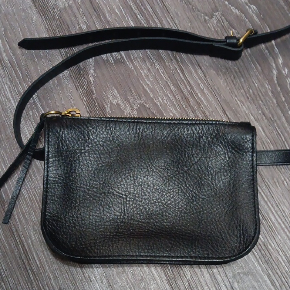 Madewell Black Leather Mini Bag